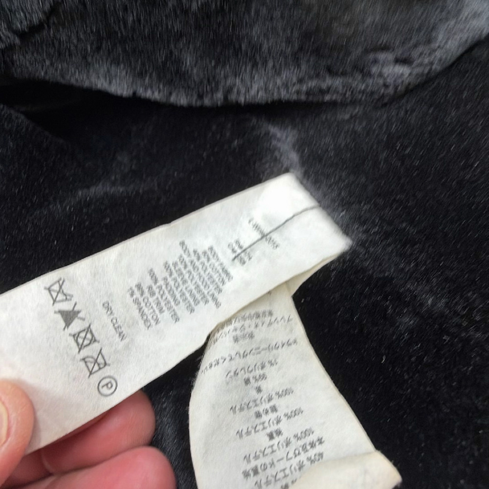 Armani Exchange Black Faux Fur Lined Large Hoodie - Picture 6 of 8